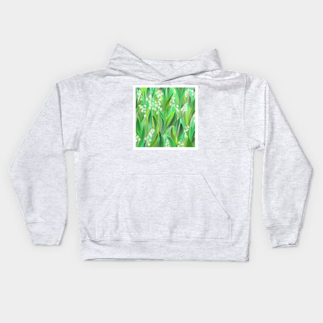 Lily of the Valley Kids Hoodie by GemmasGems